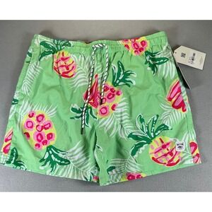 Spicy Tuna Mens Pineapple Swim Trunks Seafoam Green UV UPF 50+ 2XL SW3120 NEW